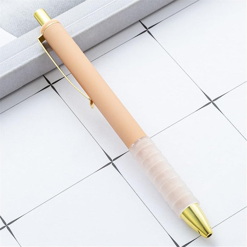 6 Pack Retractable Ballpoint Pens 1.0mm Fine Point Smooth Writing For School Office Supplies Color D - Image 3